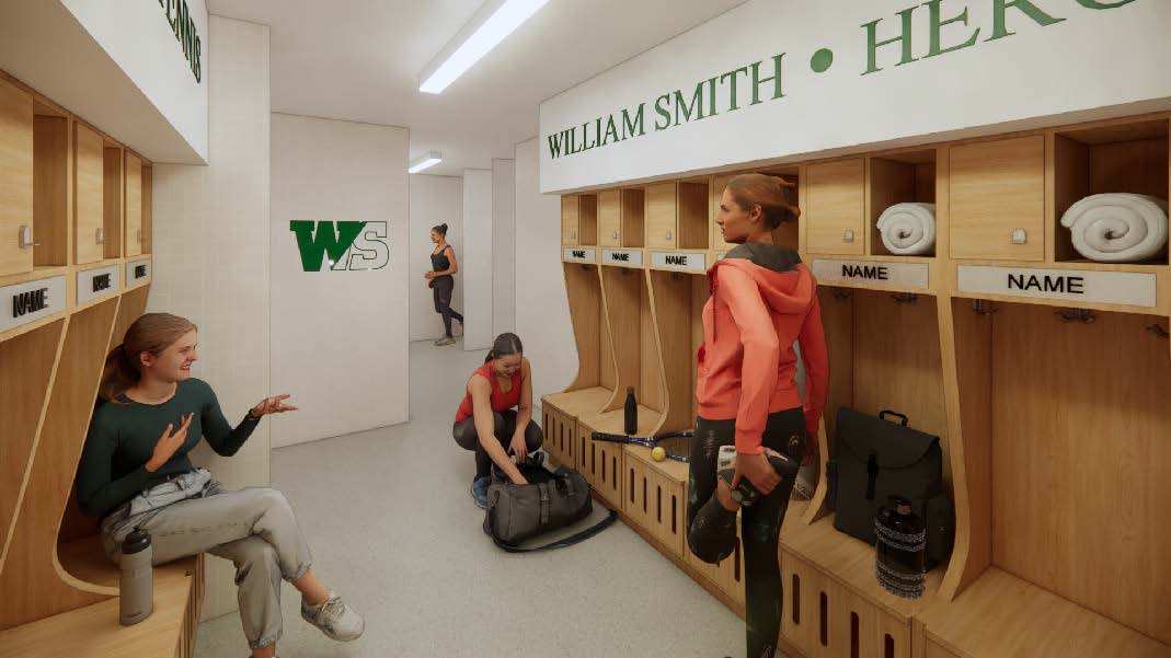 William Smith Tennis Team Room