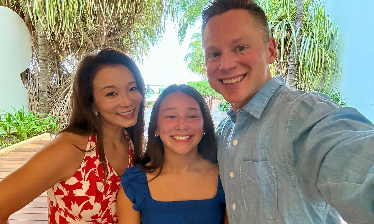 Adam Chaput and his family pose for a photo.