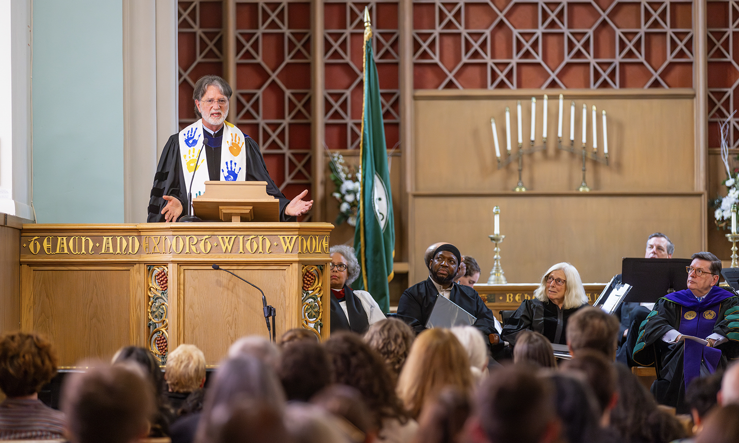 Retiring Professor of Sociology Wes Perkins delivers the Baccalaureate Address on Saturday. 