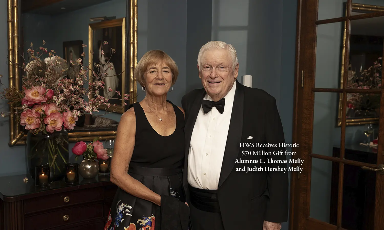 Largest Gift in HWS History: $70 Million from L. Thomas Melly ’52 and Judith Hershey Melly