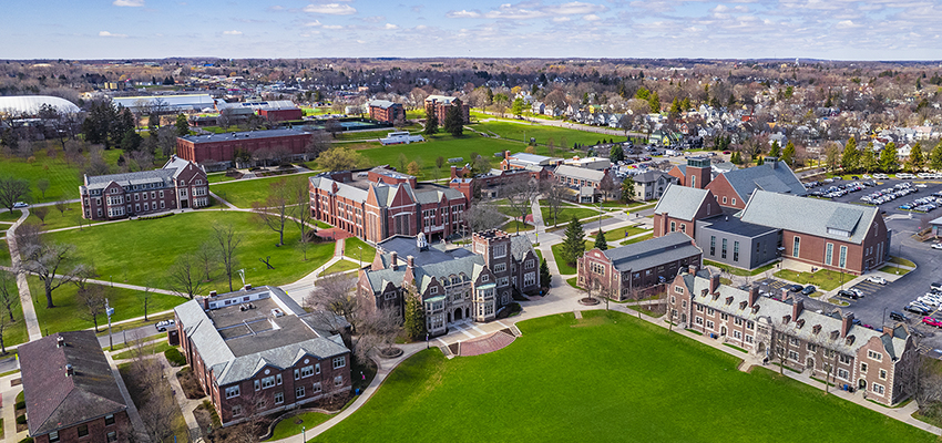 Aerial of campus