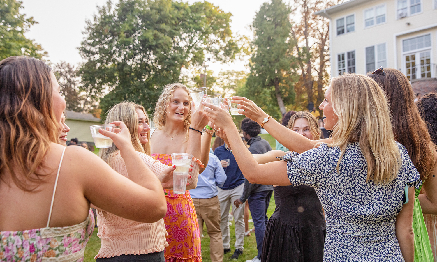 Students toast