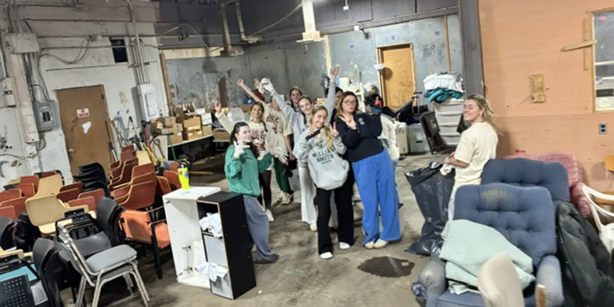 Squash Team at ReUse for Day of Service