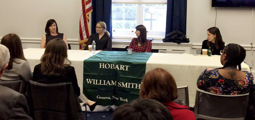Alum panelists during Day on the Hill