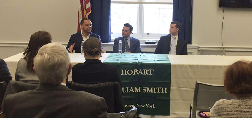 Alum panelists during Day on the Hill